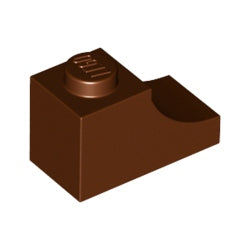 78666-192逆アーチ1×2レディシュブラウン