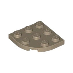 30357-138プレート3×3コーナー丸ダークタン