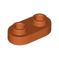 35480-038プレート1×2丸貫通2スタッドダークオレンジ