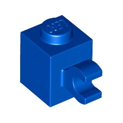 60476-023ブロック1×1水平クリップ付ブルー