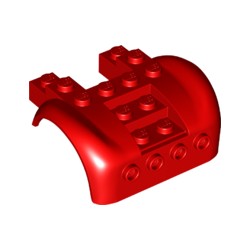 80481-021マッドガード6×4前方スタッド4個付レッド