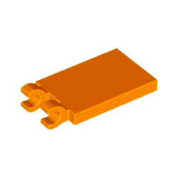 30350-106特殊タイル2×3側面にクリップ2個オレンジ