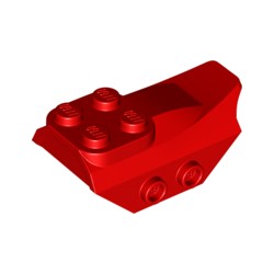 79897-021曲面スロープ4×2フィンと側面に2スタッド付レッド