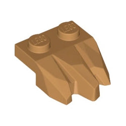 27261-137プレート2×2牙3個付ロックフィンガーミディアムダークフレッシュ