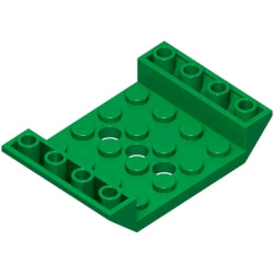 60219-028逆スロープ45度6×4両側傾斜と穴3つグリーン