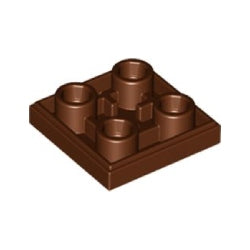 11203-192逆タイル2×2レディシュブラウン