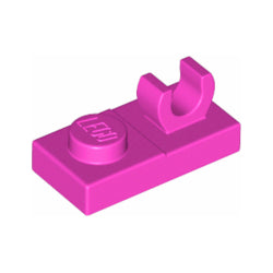 44861-221プレート1×2上部にO型クリップ付ダークピンク