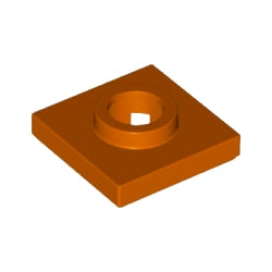27448-038特殊タイル2×2中央穴有ダークオレンジ