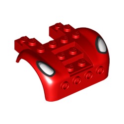 80481pb01マッドガード6×4前方スタッド4個付(スパイダーマン)レッド