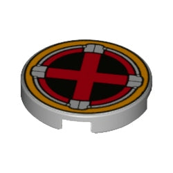 14769pb516タイル2×2丸(Red X-Men)ライトブルーイッシュグレイ