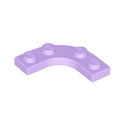 68568-325プレート3×3コーナー丸カットアウトラベンダー