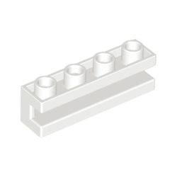 2653-001ブロック1×4側面に溝有ホワイト