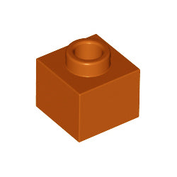 86996-038ブロック1×1×2/3ダークオレンジ