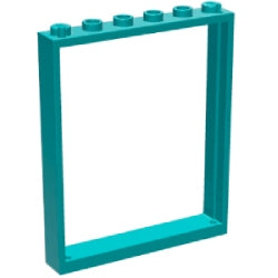 42205-107ドア枠1×6×6ダークターコイズ