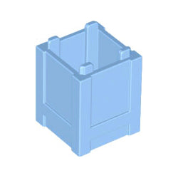 61780-212コンテナ・ボックス2×2×2(フタ無し)ブライトライトブルー