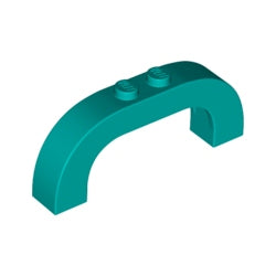 6183-107曲面アーチ1×6×2ダークターコイズ