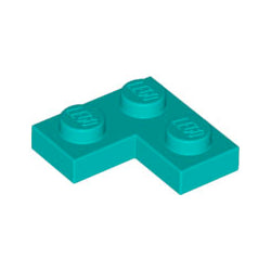 2420-107プレート2×2コーナーダークターコイズ