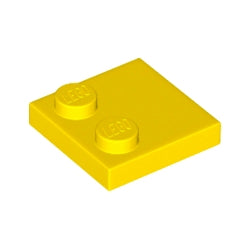 33909-024特殊タイル2×2端にスタッド有イエロー