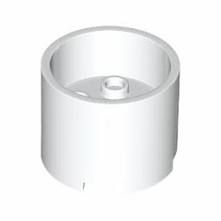 73111-001ブロック3×3×2凹型丸(車軸穴有)ホワイト