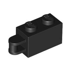 34816-026ブロック1×2端に垂直取っ手付きブラック