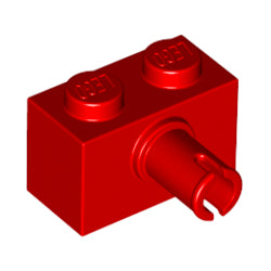 44865-021ブロック1×2ペグ1個ボトムスタッドホルダーレッド