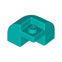 67810-107曲面ブロック2×2×1&1/3ダークターコイズ