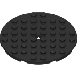 74611-026プレート8×8丸ペグ穴有ブラック