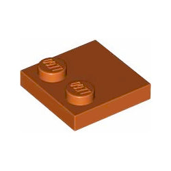 33909-038特殊タイル2×2端にスタッド有ダークオレンジ