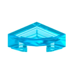 25269-042タイル1×1丸-1/4トランスライトブルー