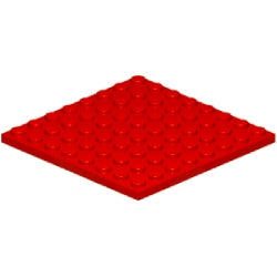 41539-021プレート8×8レッド