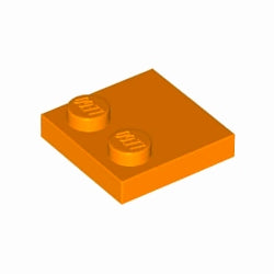 33909-106特殊タイル2×2端にスタッド有オレンジ