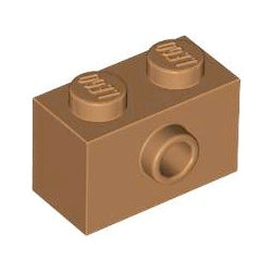 86876-137ブロック1×2片側面に1スタッド有ミディアムダークフレッシュ