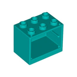 92410-107コンテナボックス2×3×2ダークターコイズ