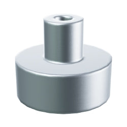 20482-MSタイル1×1丸ピン付きメタリックシルバー