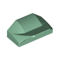 47458-151曲面スロープ1×2×2/3フィン付サンドグリーン