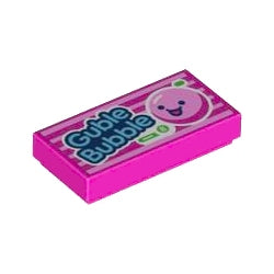 3069bpb1063タイル1×2(風船ガム)ダークピンク