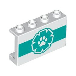 14718pb060パネル1×4×2サイドサポート(獣の足)ホワイト