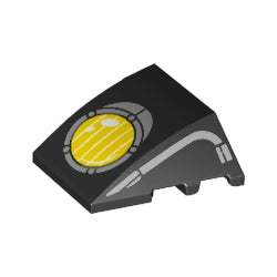 64225pb046カーブウェッジ3×4(イエローヘッドライト)ブラック