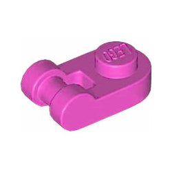 26047-221プレート1×1半円取っ手付ダークピンク