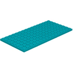 92438-107プレート8×16ダークターコイズ