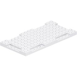 2629-001ブロック8×16×2/3-1×4凹み付ホワイト