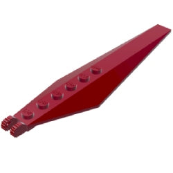57906-154ヒンジフラッププレート1×12ロック端に指2本ダークレッド