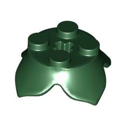 15469-141ブロック2×2丸花びらダークグリーン