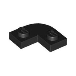 79491-026プレート2×2コーナー丸カットアウトブラック