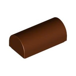 3563-192曲面ブロック1×2-2/3スタッド無レディシュブラウン