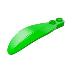 3565-037葉っぱ-プレート1×2丸付きブライトグリーン