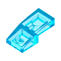 11477-042曲面スロープ2×1トランスライトブルー