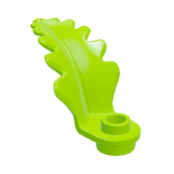 2682-119直立葉プレート1×1丸付ライム