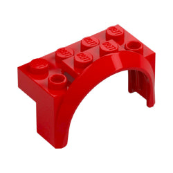 3387-021マッドガードアーチ4×2-1/2×2レッド