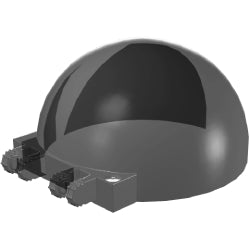 50747-111半球ウインドスクリーン6×6×3-側面に指2本トランスブラック